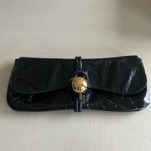 Ted Baker Black Leather Clutch